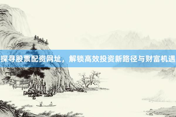 探寻股票配资网址，解锁高效投资新路径与财富机遇