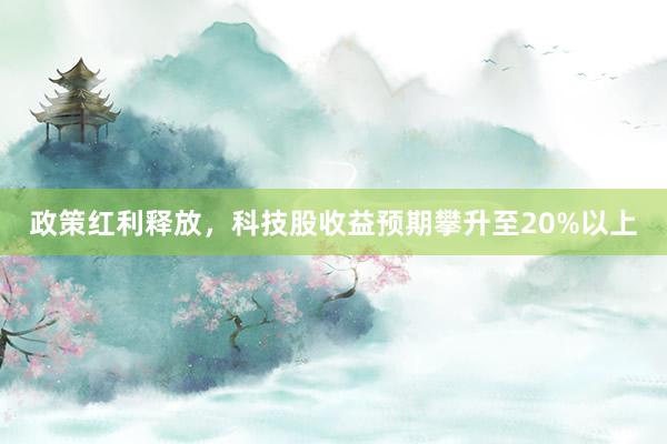 政策红利释放，科技股收益预期攀升至20%以上